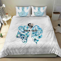 Queensland Maori Kiwi Personalised Bedding Set Ma Kakariki Papua Shell Maori Tribal Tattoo