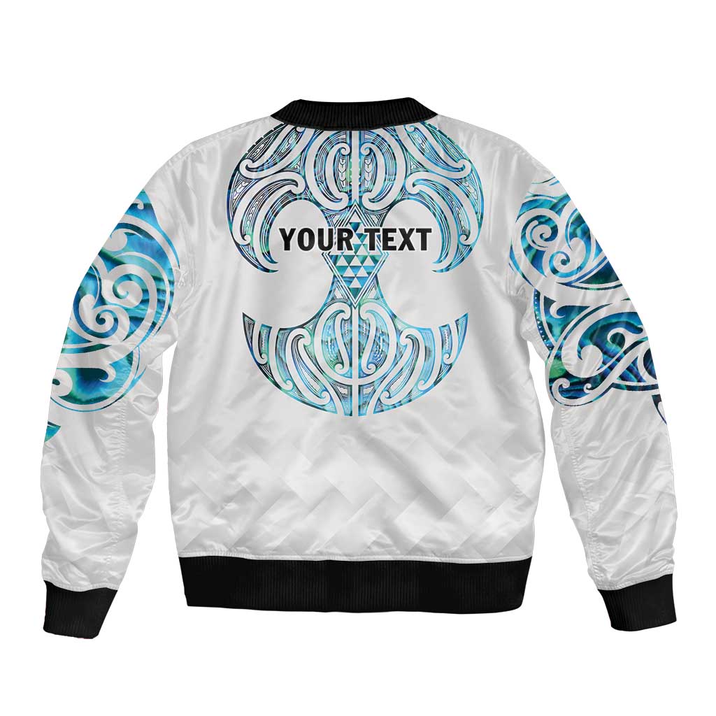 Queensland Maori Kiwi Personalised Bomber Jacket Ma Kakariki Papua Shell Maori Tribal Tattoo LT9 - Polynesian Pride