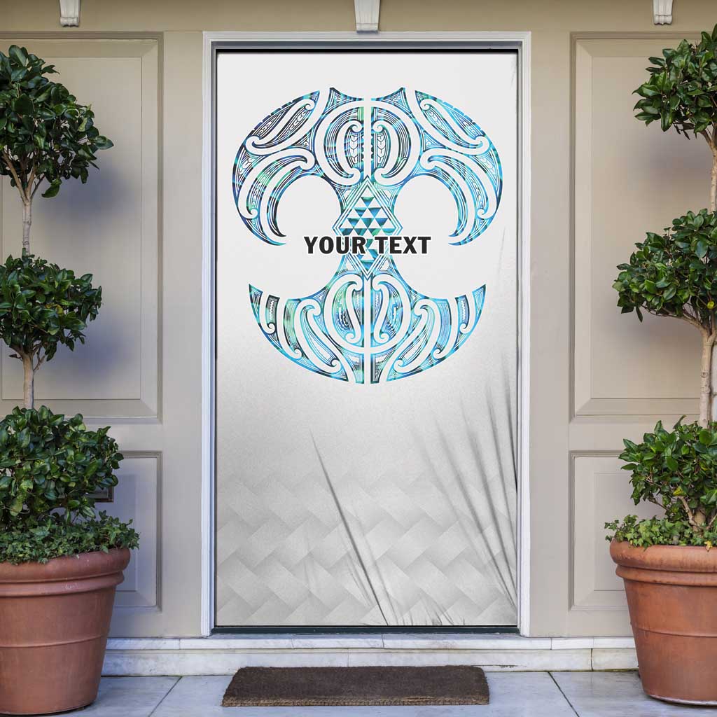 Queensland Maori Kiwi Personalised Door Cover Ma Kakariki Papua Shell Maori Tribal Tattoo - Polynesian Pride