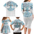 Queensland Maori Kiwi Personalised Family Matching Long Sleeve Bodycon Dress and Hawaiian Shirt Ma Kakariki Papua Shell Maori Tribal Tattoo