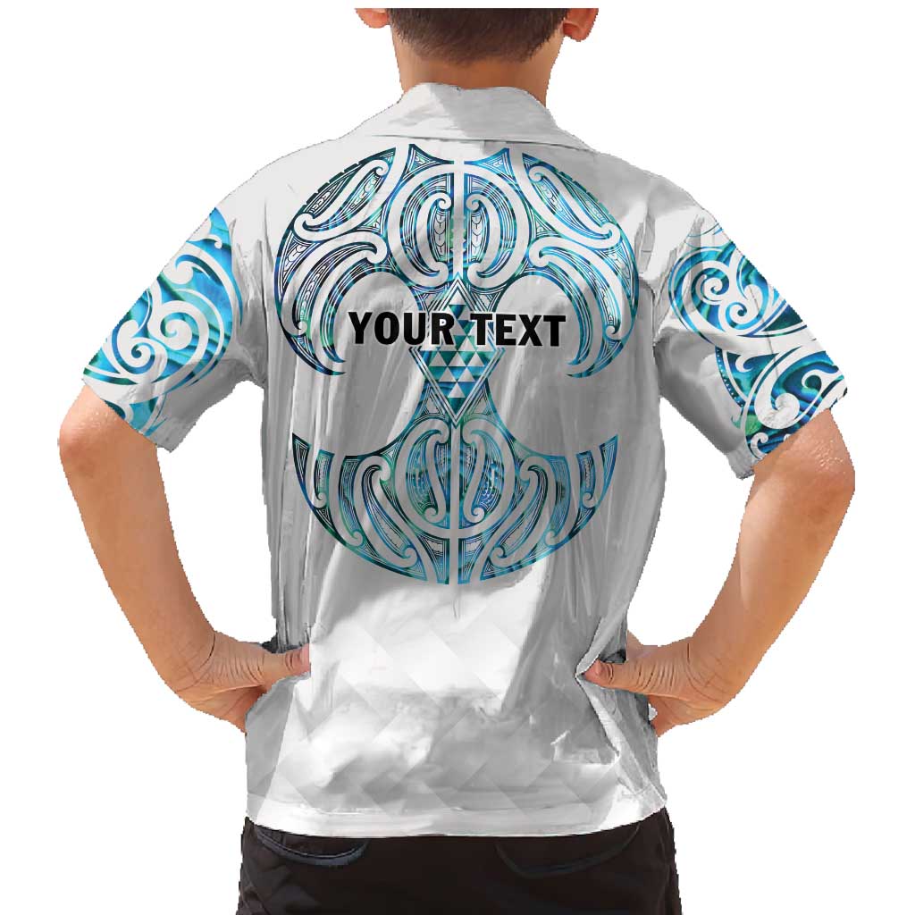Queensland Maori Kiwi Personalised Family Matching Mermaid Dress and Hawaiian Shirt Ma Kakariki Papua Shell Maori Tribal Tattoo LT9 - Polynesian Pride