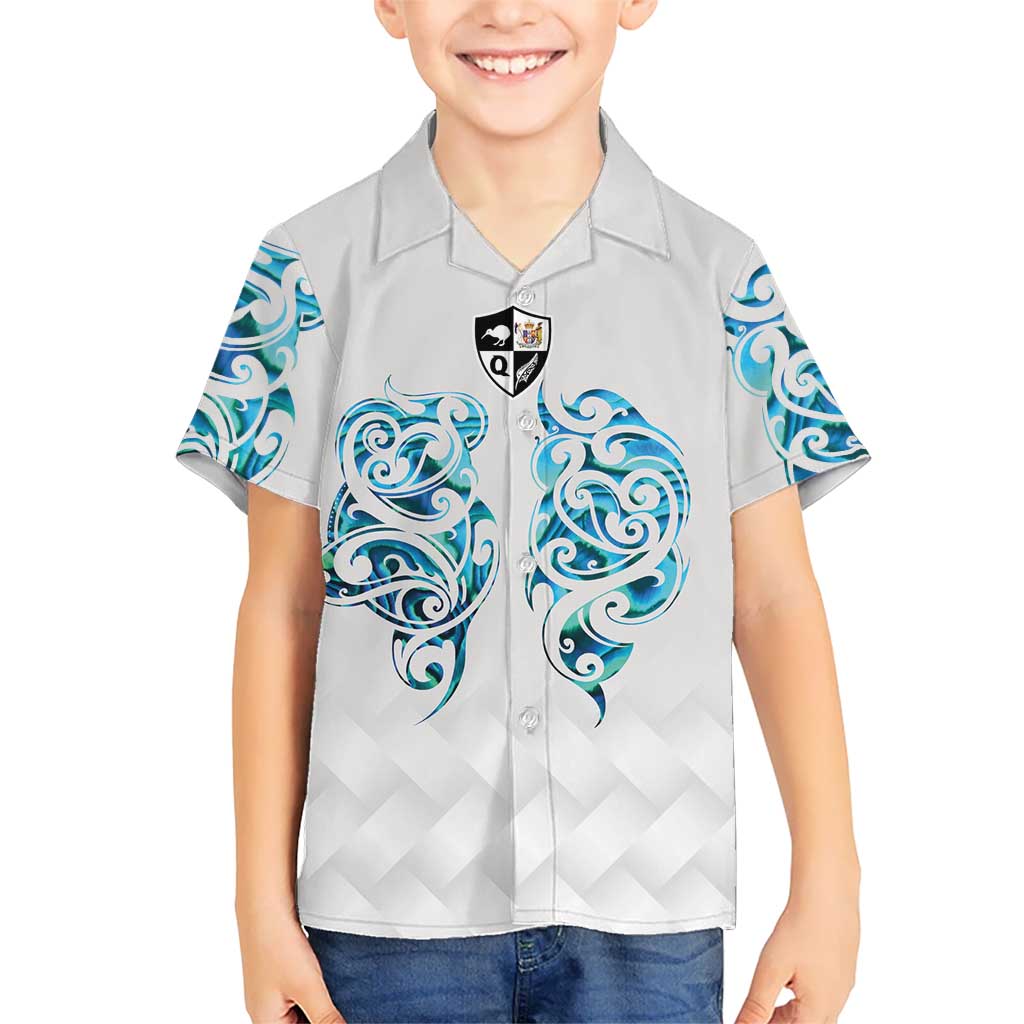Queensland Maori Kiwi Personalised Hawaiian Shirt Ma Kakariki Papua Shell Maori Tribal Tattoo LT9 - Polynesian Pride