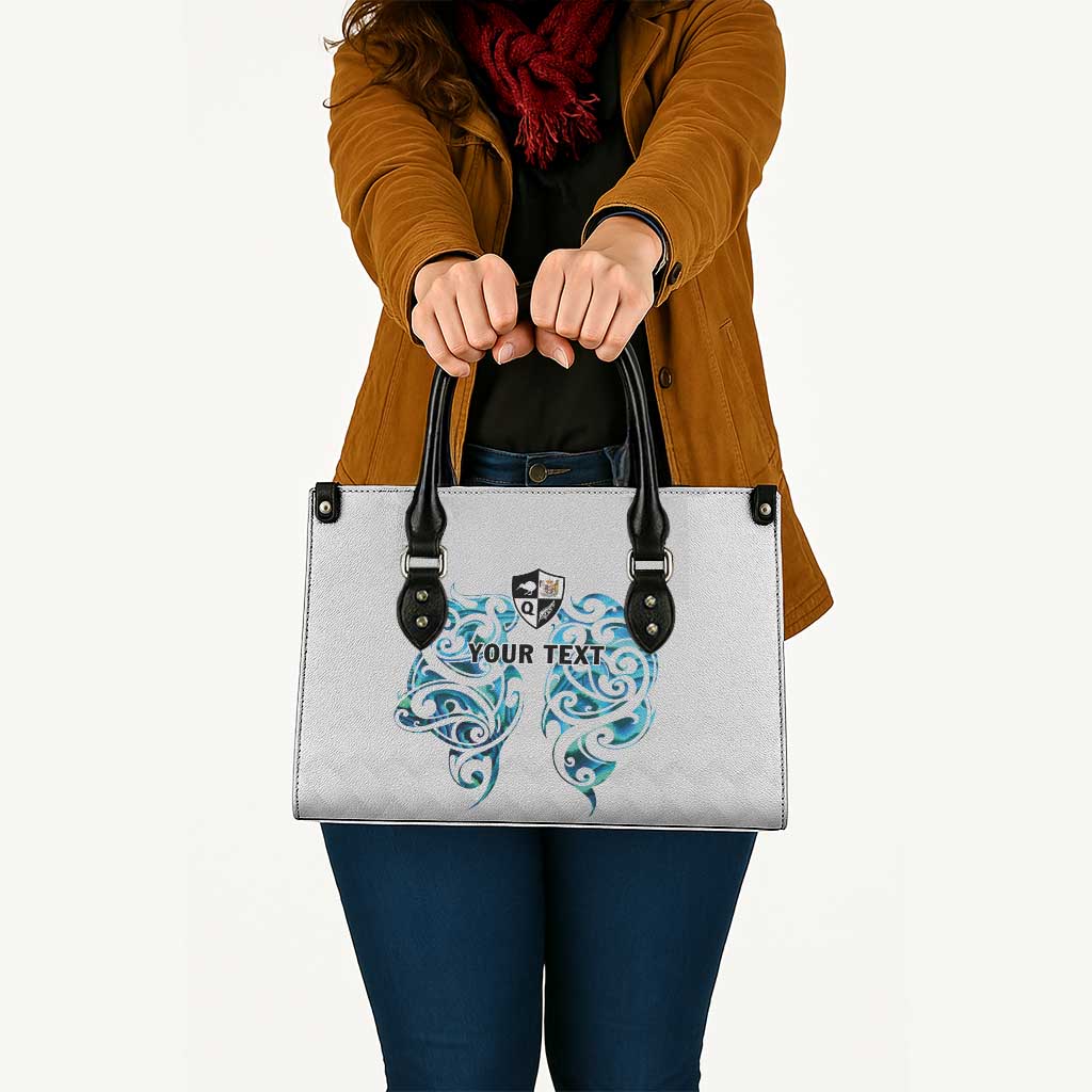 Queensland Maori Kiwi Personalised Leather Bag Ma Kakariki Papua Shell Maori Tribal Tattoo - Polynesian Pride