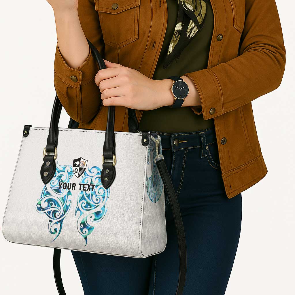 Queensland Maori Kiwi Personalised Leather Bag Ma Kakariki Papua Shell Maori Tribal Tattoo - Polynesian Pride