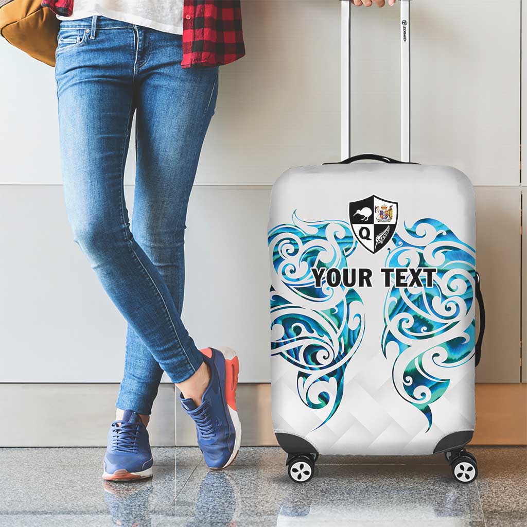 Queensland Maori Kiwi Personalised Luggage Cover Ma Kakariki Papua Shell Maori Tribal Tattoo