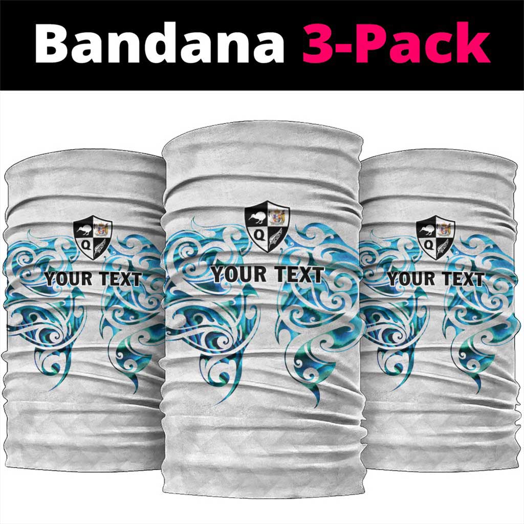 Queensland Maori Kiwi Personalised Neck Gaiter Ma Kakariki Papua Shell Maori Tribal Tattoo - Polynesian Pride