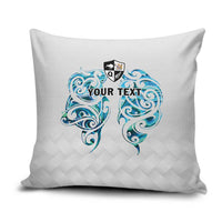 Queensland Maori Kiwi Personalised Pillow Cover Ma Kakariki Papua Shell Maori Tribal Tattoo - Polynesian Pride