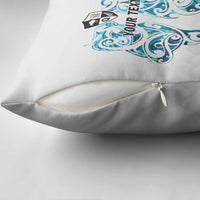 Queensland Maori Kiwi Personalised Pillow Cover Ma Kakariki Papua Shell Maori Tribal Tattoo - Polynesian Pride