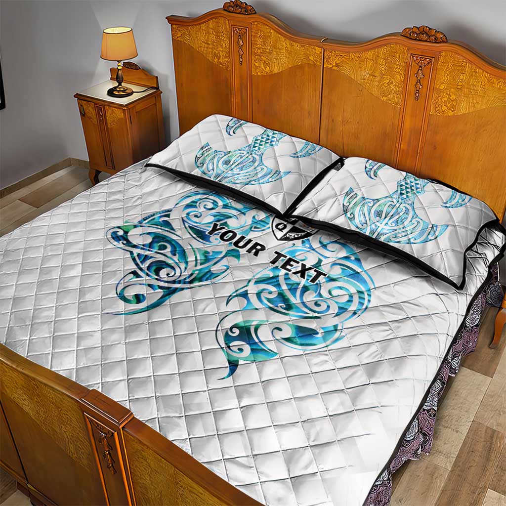 Queensland Maori Kiwi Personalised Quilt Bed Set Ma Kakariki Papua Shell Maori Tribal Tattoo