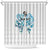 Queensland Maori Kiwi Personalised Shower Curtain Ma Kakariki Papua Shell Maori Tribal Tattoo
