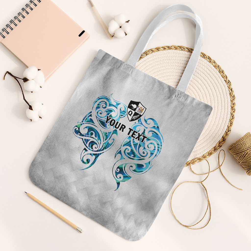 Queensland Maori Kiwi Personalised Tote Bag Ma Kakariki Papua Shell Maori Tribal Tattoo - Polynesian Pride