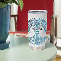 Queensland Maori Kiwi Personalised Tumbler Cup Ma Kakariki Papua Shell Maori Tribal Tattoo LT9 - Polynesian Pride