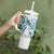 Queensland Maori Kiwi Personalised Tumbler With Handle Ma Kakariki Papua Shell Maori Tribal Tattoo