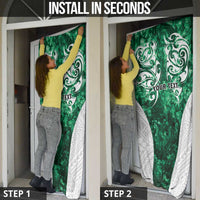 Queensland Maori Kiwi Personalised Door Cover Kikirangi Papua Shell Maori Tribal Tattoo - Polynesian Pride