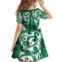 Queensland Maori Kiwi Personalised Family Matching Tank Maxi Dress and Hawaiian Shirt Kikirangi Papua Shell Maori Tribal Tattoo