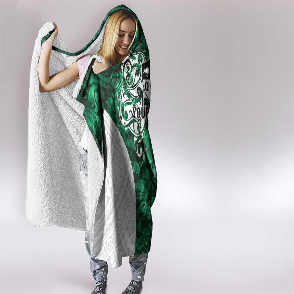 Queensland Maori Kiwi Personalised Hooded Blanket Kikirangi Papua Shell Maori Tribal Tattoo