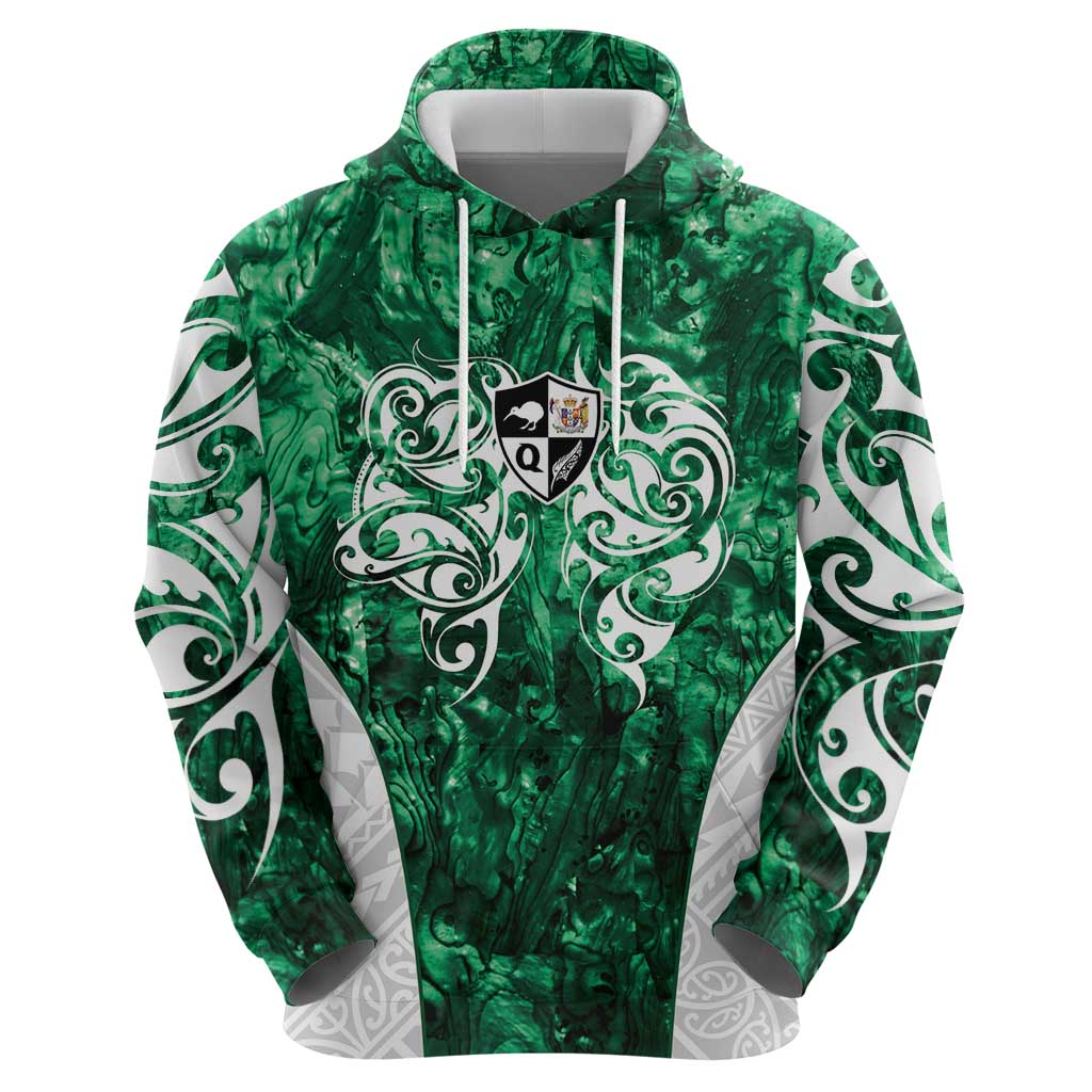 Queensland Maori Kiwi Personalised Hoodie Kikirangi Papua Shell Maori Tribal Tattoo