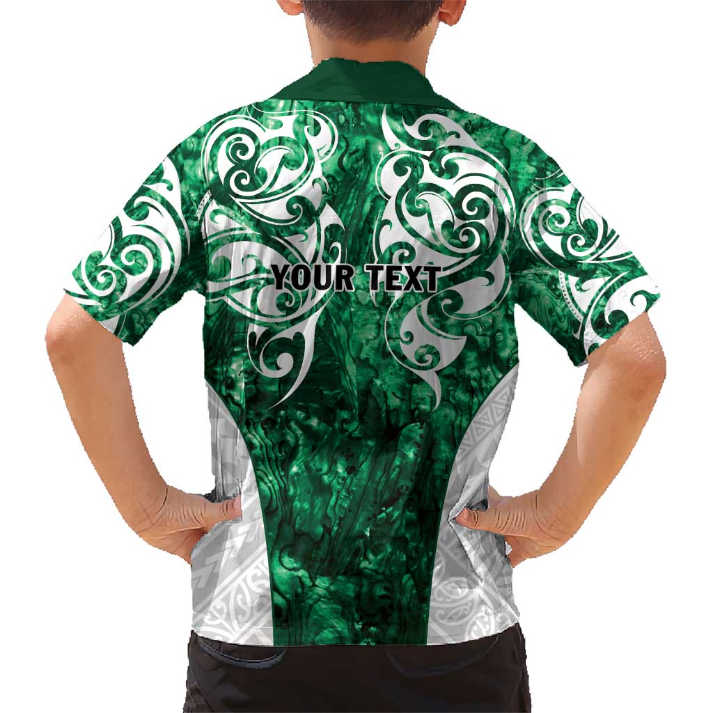 Queensland Maori Kiwi Personalised Kid Hawaiian Shirt Kikirangi Papua Shell Maori Tribal Tattoo LT9 - Polynesian Pride