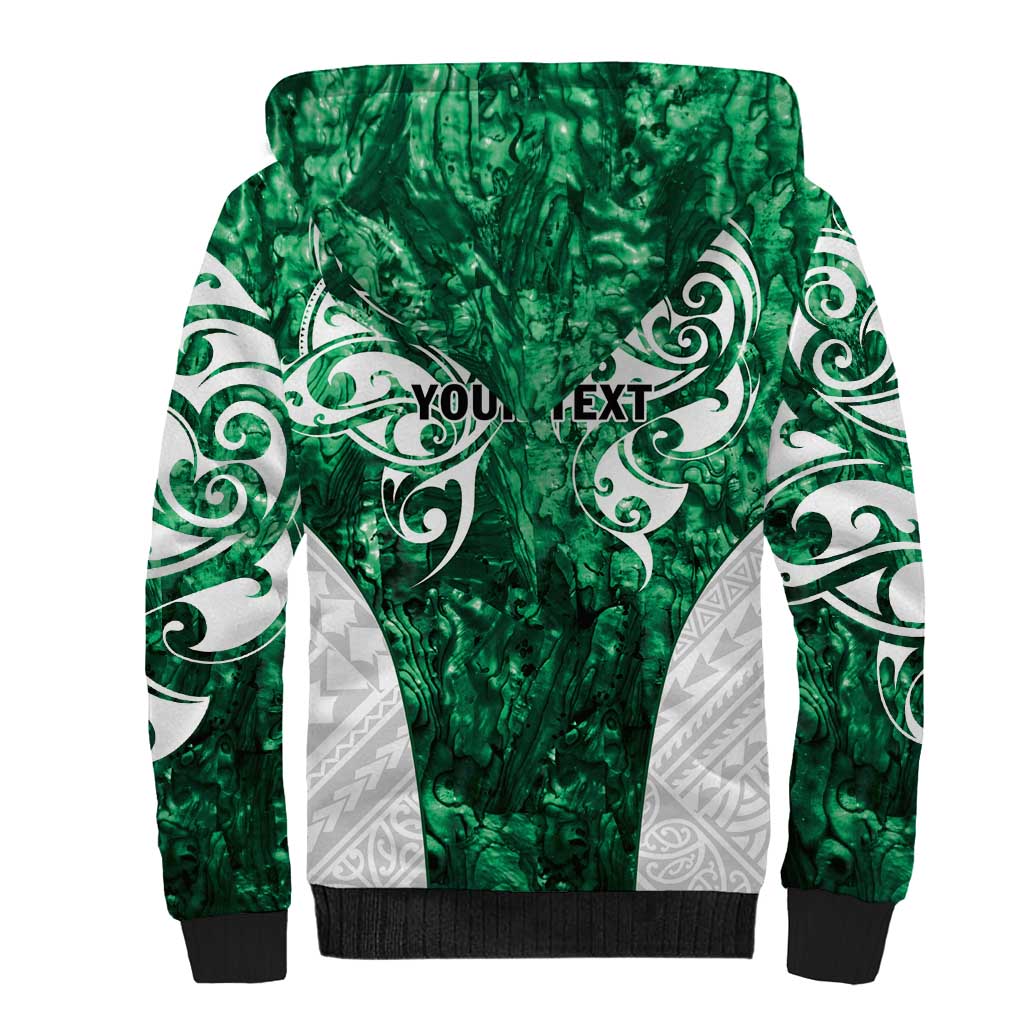 Queensland Maori Kiwi Personalised Sherpa Hoodie Kikirangi Papua Shell Maori Tribal Tattoo