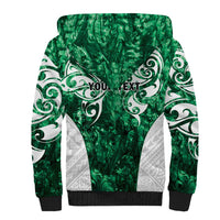 Queensland Maori Kiwi Personalised Sherpa Hoodie Kikirangi Papua Shell Maori Tribal Tattoo