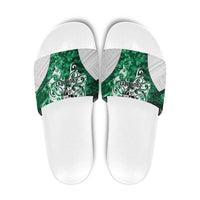 Queensland Maori Kiwi Personalised Slide Sandals Kikirangi Papua Shell Maori Tribal Tattoo - Polynesian Pride