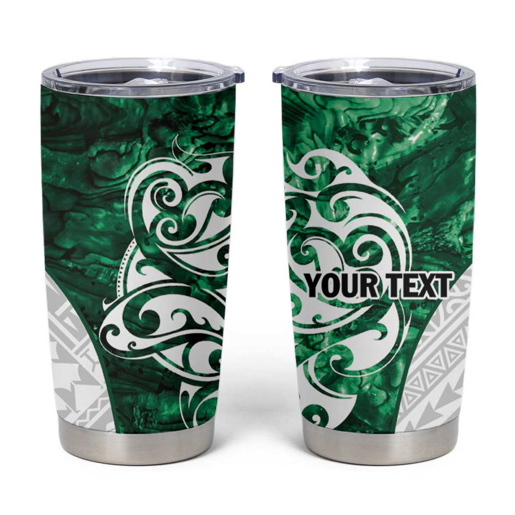 Queensland Maori Kiwi Personalised Tumbler Cup Kikirangi Papua Shell Maori Tribal Tattoo