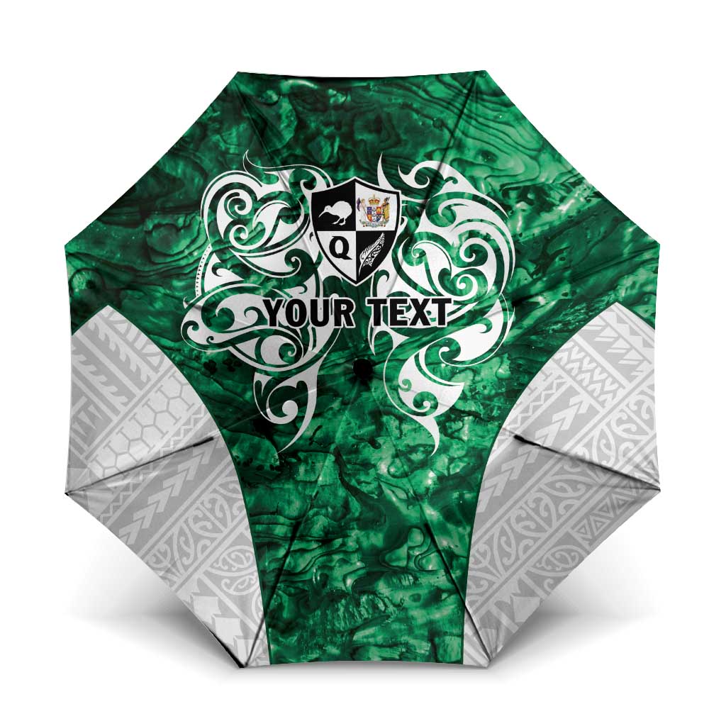 Queensland Maori Kiwi Personalised Umbrella Kikirangi Papua Shell Maori Tribal Tattoo - Polynesian Pride
