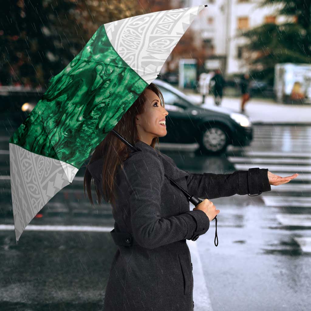 Queensland Maori Kiwi Personalised Umbrella Kikirangi Papua Shell Maori Tribal Tattoo - Polynesian Pride