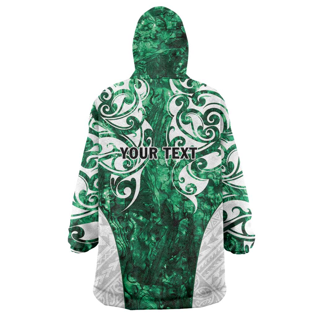 Queensland Maori Kiwi Personalised Wearable Blanket Hoodie Kikirangi Papua Shell Maori Tribal Tattoo LT9 - Polynesian Pride