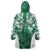 Queensland Maori Kiwi Personalised Wearable Blanket Hoodie Kikirangi Papua Shell Maori Tribal Tattoo LT9 - Polynesian Pride