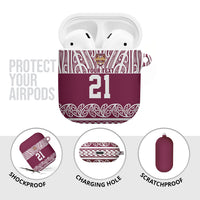 Queensland Maori Nga Hau E Wha Custom AirPods Case Polynesian Maori Tribal Pattern LT9 - Polynesian Pride