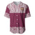 Queensland Maori Nga Hau E Wha Custom Baseball Jersey Polynesian Maori Tribal Pattern
