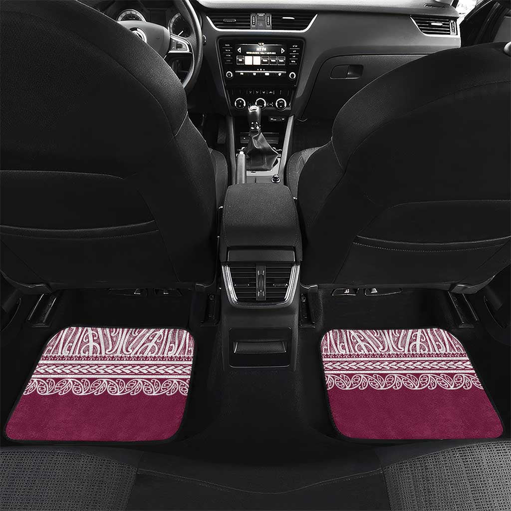 Queensland Maori Nga Hau E Wha Custom Car Mats Polynesian Maori Tribal Pattern