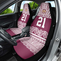 Queensland Maori Nga Hau E Wha Custom Car Seat Cover Polynesian Maori Tribal Pattern