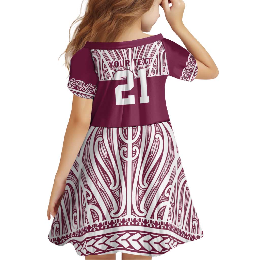 Queensland Maori Nga Hau E Wha Custom Family Matching Long Sleeve Bodycon Dress and Hawaiian Shirt Polynesian Maori Tribal Pattern