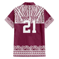 Queensland Maori Nga Hau E Wha Custom Family Matching Off Shoulder Maxi Dress and Hawaiian Shirt Polynesian Maori Tribal Pattern LT9 - Polynesian Pride