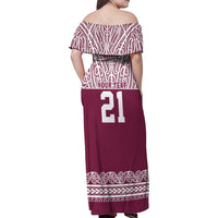 Queensland Maori Nga Hau E Wha Custom Family Matching Off Shoulder Maxi Dress and Hawaiian Shirt Polynesian Maori Tribal Pattern LT9 - Polynesian Pride