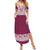 Queensland Maori Nga Hau E Wha Custom Family Matching Summer Maxi Dress and Hawaiian Shirt Polynesian Maori Tribal Pattern