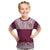 Queensland Maori Nga Hau E Wha Custom Kid T Shirt Polynesian Maori Tribal Pattern