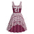 Queensland Maori Nga Hau E Wha Custom Midi Dress Polynesian Maori Tribal Pattern - Polynesian Pride