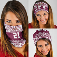 Queensland Maori Nga Hau E Wha Custom Neck Gaiter Polynesian Maori Tribal Pattern - Polynesian Pride