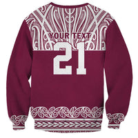 Queensland Maori Nga Hau E Wha Custom Sweatshirt Polynesian Maori Tribal Pattern LT9 - Polynesian Pride