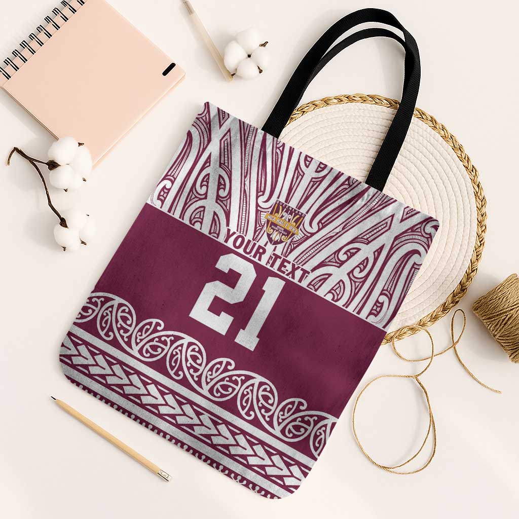 Queensland Maori Nga Hau E Wha Custom Tote Bag Polynesian Maori Tribal Pattern - Polynesian Pride