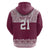 Queensland Maori Nga Hau E Wha Custom Zip Hoodie Polynesian Maori Tribal Pattern