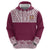 Queensland Maori Nga Hau E Wha Custom Zip Hoodie Polynesian Maori Tribal Pattern