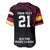 Queensland Papua New Guinea Custom Baseball Jersey All Black Pacific PNG Tribal Style