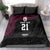 Queensland Papua New Guinea Custom Bedding Set All Black Pacific PNG Tribal Style