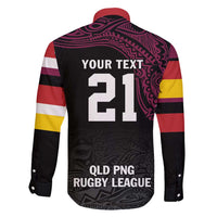 Queensland Papua New Guinea Custom Family Matching Tank Maxi Dress and Hawaiian Shirt All Black Pacific PNG Tribal Style