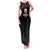 Queensland Papua New Guinea Custom Family Matching Tank Maxi Dress and Hawaiian Shirt All Black Pacific PNG Tribal Style