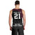 Queensland Papua New Guinea Custom Men Tank Top All Black Pacific PNG Tribal Style